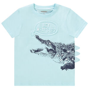 Camiseta de manga corta de jersey con estampado en relieve niño 