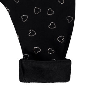 Jogging de bebé niña con estampado de corazones brillantes 