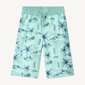 Short de baño largo con estampado fantasía para niño 