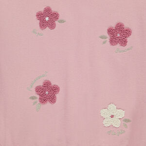 Sudadera oversize con estampado floral para niña  Main Sudadera oversize con estampado floral para niña