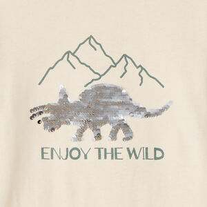 Camiseta de manga larga con lentejuelas mágicas para niño 