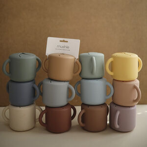 Taza para snack silicona solid powder blue 8.5x8.5x14.5 cm 