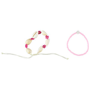 Pack de 2 pulseras con flores fantásticas para niña.  Main Pack de 2 pulseras con flores fantásticas para niña.