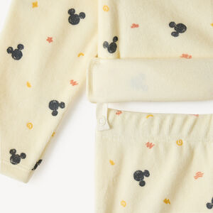 Conjunto de pijama de terciopelo para bebé niño con estampado de Mickey Disney (acabados diferentes según la edad) 