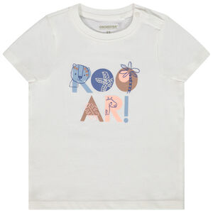 Camiseta manga corta print Rooar para bebé niño 