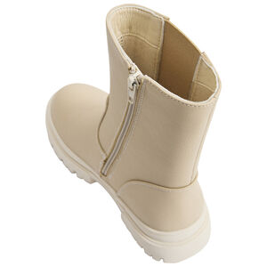 Botas con cremallera y suela gruesa para niña 