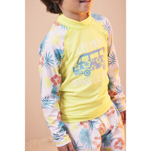 Camiseta manga larga anti-UV estampado furgoneta niño 