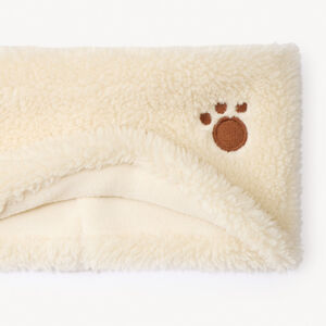 Cuello tubular liso con efecto borreguito y forro de micropolar para bebé 