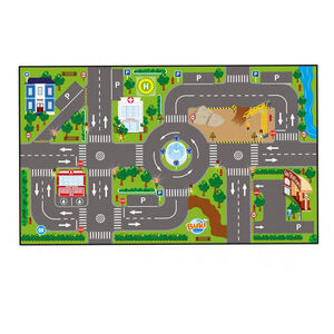 Alfombrilla de juego con circuito urbano +3 años 