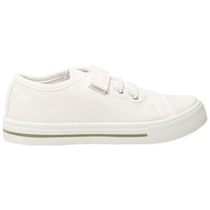 Zapatillas bajas de lona con cordones elásticos + velcro para niño 