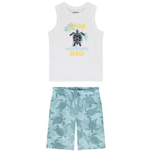 Conjunto 2 piezas de jersey con estampado de tortuga niño 