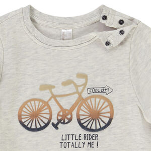 Ensemble jogging puff print vélo pour bébé garçon 