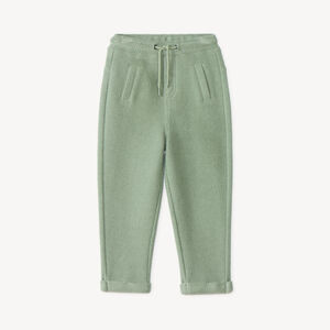 Pantalón de chándal para bebé niño en sarga lisa 