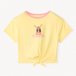 Camiseta de manga corta con estampado de Vaiana de Disney niña 