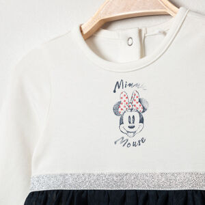 Vestido de manga larga 2 en 1 estampado de Minnie Disney 
