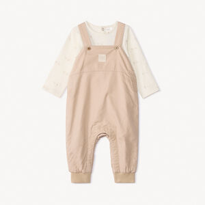 Conjunto de 2 piezas con peto para bebé niño 