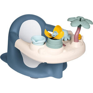Asiento de baño bebé 2 en 1 - Azul y blanco 
