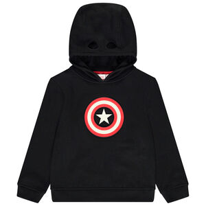 Sudadera con capucha divertida de Captain America Marvel para niño 