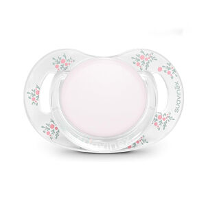 Chupete con tetina fisiológica silicona SX PRO Poem 0-6M rosa 