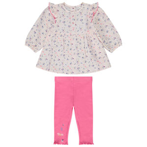 Conjunto de túnica y leggings para bebé niña 