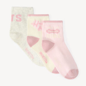 Conjunto de 3 calcetines normales para niña con diseño divertido 