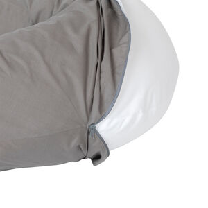 Cojín de lactancia y maternidad de microfibra 150cm - Gris 