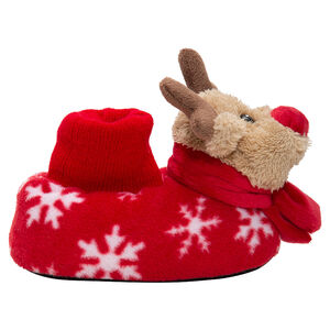 Pantuflas de peluche ciervo de Navidad con estampado de copos de nieve del 28 al 32  Main Pantuflas de peluche ciervo de Navidad con estampado de copos de nieve del 28 al 32