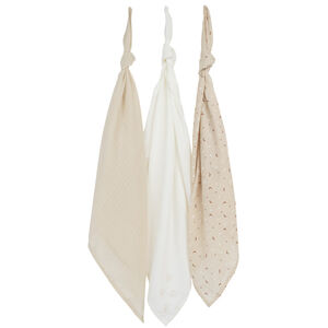 Pack de 3 gasas de 70 x 70 cm Mon Petit Chat 