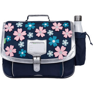 Cartable Hortense avec poche pour gourde - bleu marine 