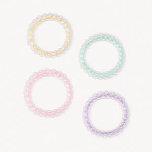 Conjunto de 4 gomas de resorte para niña 