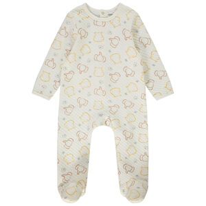 Pelele estampado de animales para bebé niño con diferentes aperturas según la edad 