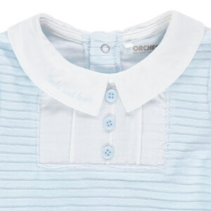 Pelele de terciopelo acanalado con botones decorativos para bebé niño 