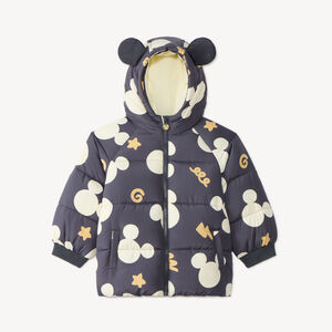 Chaleco bebé niño con capucha Mickey Disney forrado de micropolar. 
