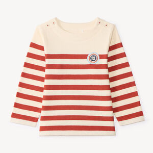 Camiseta de rayas para bebé niño de manga larga 