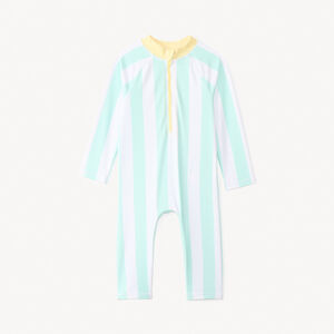 Combinaison de baño antirrayos UV a rayas para bebé niño 