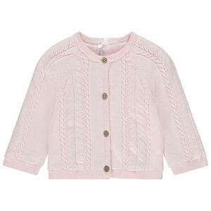 Chaleco de punto de manga larga para bebé niña 