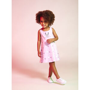 Robe en jersey print Minnie Disney et imprimé pois pour bébé fille 