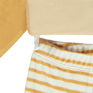 Pijama de 2 piezas de felpa con león divertido para bebé niño con acabados variados según la edad 