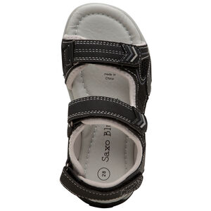 Sandalias con velcro y juego de pespuntes 