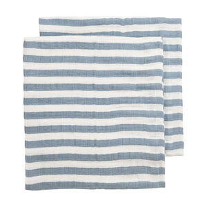 Muselinas pack 2 uds 70x70 cm Stripe Jeans 