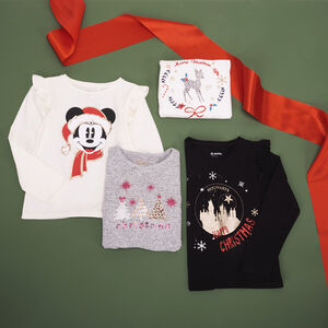 Camiseta de manga larga con estampado niña 