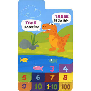 Libro Aprendo los números en inglés con dinosaurios +4 años 