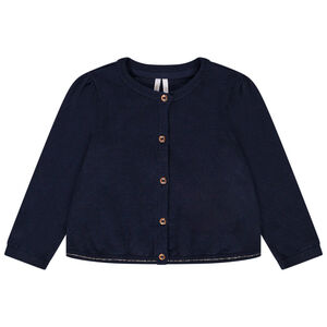 Chaleco de punto liso para bebé niña 