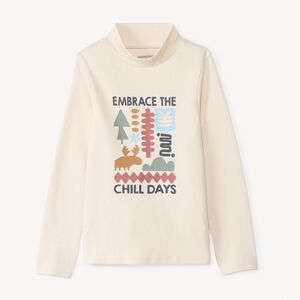 Sous-pull printé à col montant pour garçon 