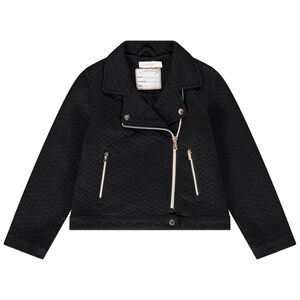 Cazadora biker jacquard 