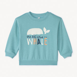 Sudadera de felpa oversize estampada para bebé niño 