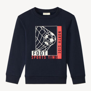 Sudadera de felpa con estampado divertido para niño 