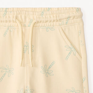 Conjunto de dos piezas, camiseta + pantalón corto con estampado de jungla para bebé niño. 