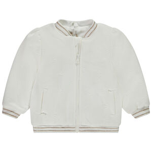 Chaqueta de felpa Teddy con estampado de corazones para bebé niña 