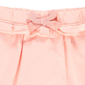 Pantalón de jogging de felpa con volante para bebé niña 